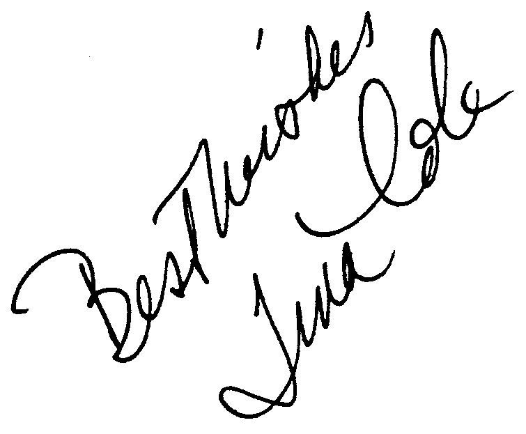 Tina Cole autograph facsimile