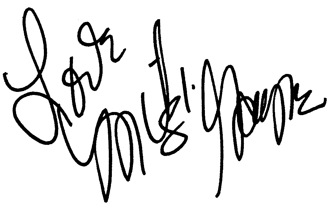 Mitzi Gaynor autograph facsimile