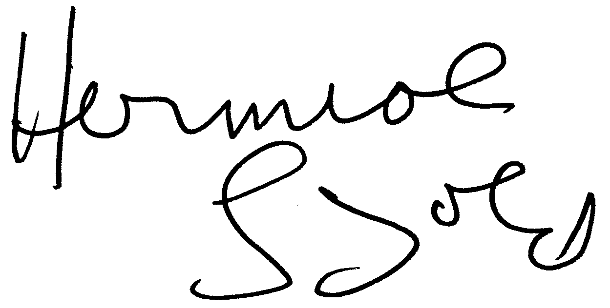 Hermione Gingold autograph facsimile