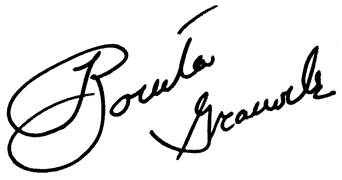 Bonita Granville autograph facsimile