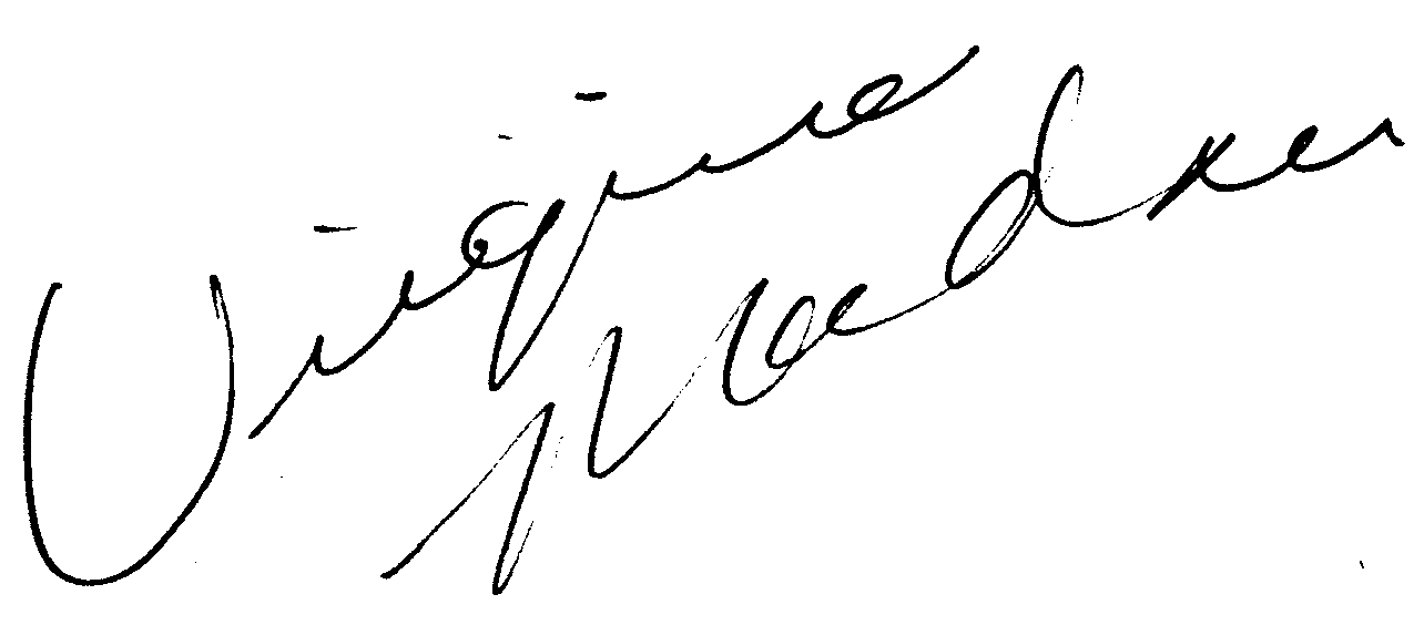 Virginia Madsen autograph facsimile