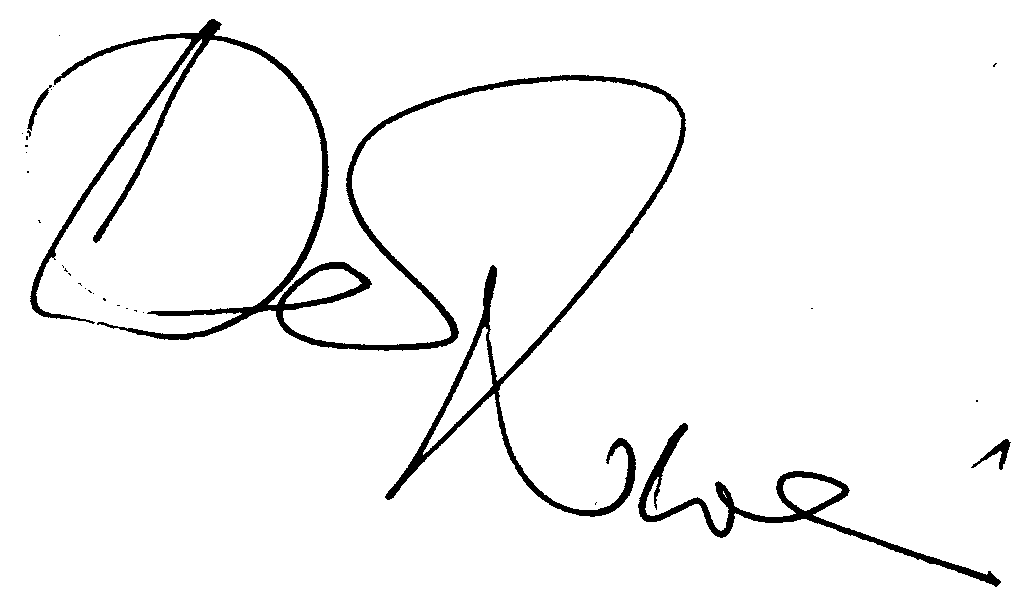 David Niven autograph facsimile