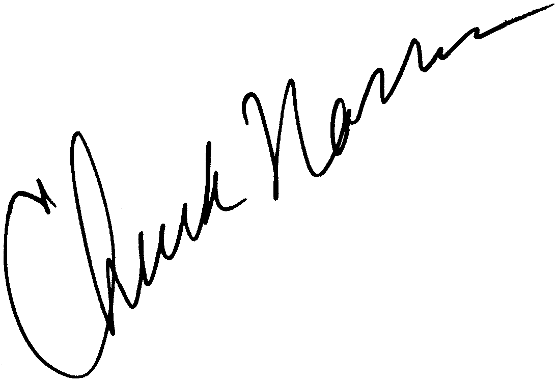 Chuck Norris autograph facsimile