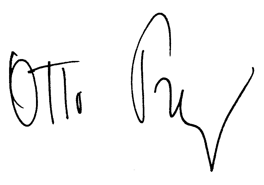 Otto Preminger autograph facsimile