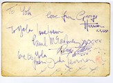 Beatles autograph example
