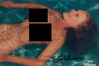 June Wilkinson autograph