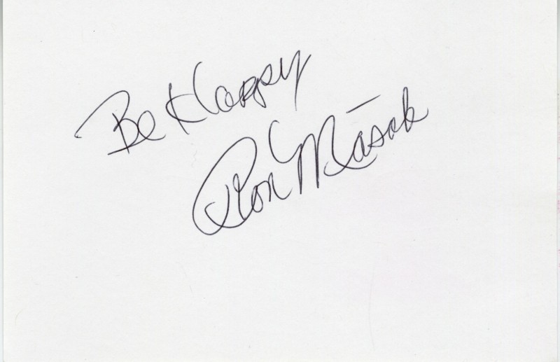 Ron Masak autograph, item FP671152
