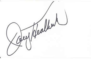 Joey Heatherton autograph