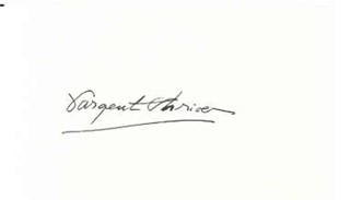 Sargent Shriver autograph