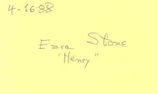 Ezra Stone autograph