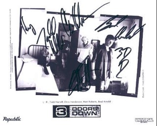 3 Doors Down autograph