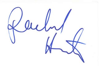 Rachel Hunter autograph