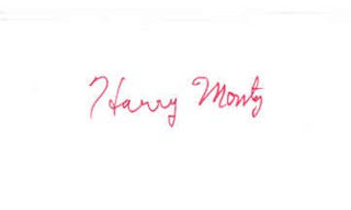 Harry Monty autograph