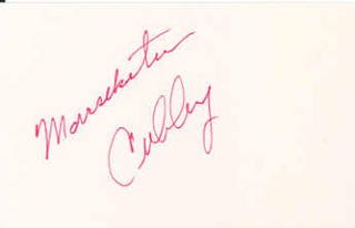 Cubby O'Brien autograph