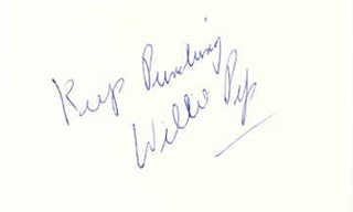 Willie Pep autograph