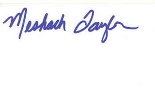 Meshach Taylor autograph