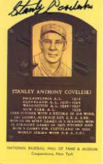 Stanley Coveleski autograph