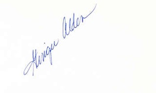 Ginger Alden autograph