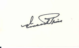 Vincent Price autograph