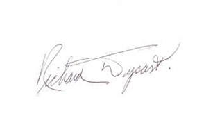 Richard Dysart autograph