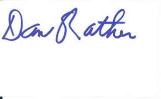 Dan Rather autograph