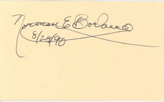 Norman Borlaug autograph