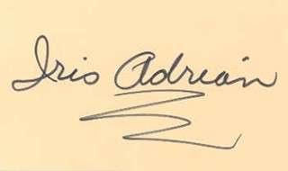 Iris Adrian autograph