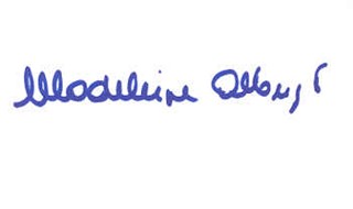 Madeline Albright autograph