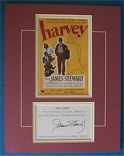 James Stewart & Harvey autograph