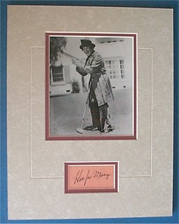 Harpo Marx autograph