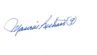 Maurice Richard autograph