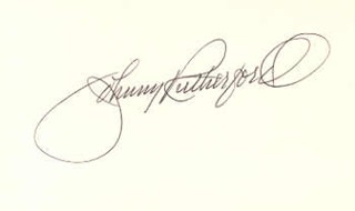 Johnny Rutherford autograph