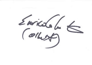 Enrico Colantoni autograph