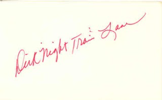 Dick 'Night Train' Lane autograph