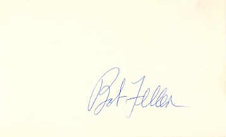 Bob Feller autograph