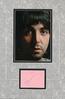 Paul McCartney autograph