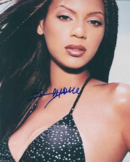 Beyonce Knowles autograph