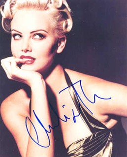 Charlize Theron autograph