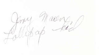 Jerry Maren autograph