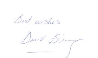 David Birney autograph