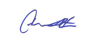 Cerina Vincent autograph