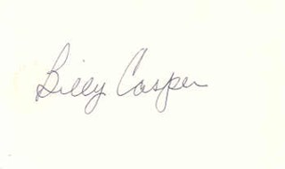 Billy casper autograph