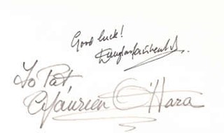 O'Hara and Fairbanks autograph