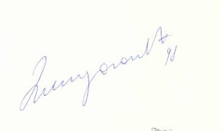 Luciano Pavarotti autograph