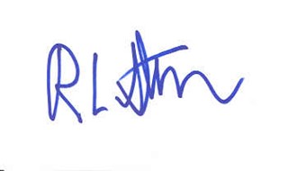 R.L. Stine autograph