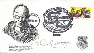 Chuck Yeager autograph