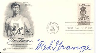 Red Grange autograph