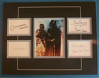 Darth Vader & Boba Fett autograph