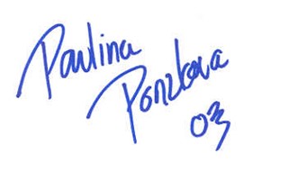 Paulina Porizkova autograph