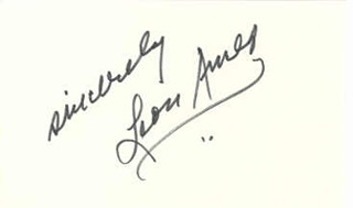 Leon Ames autograph